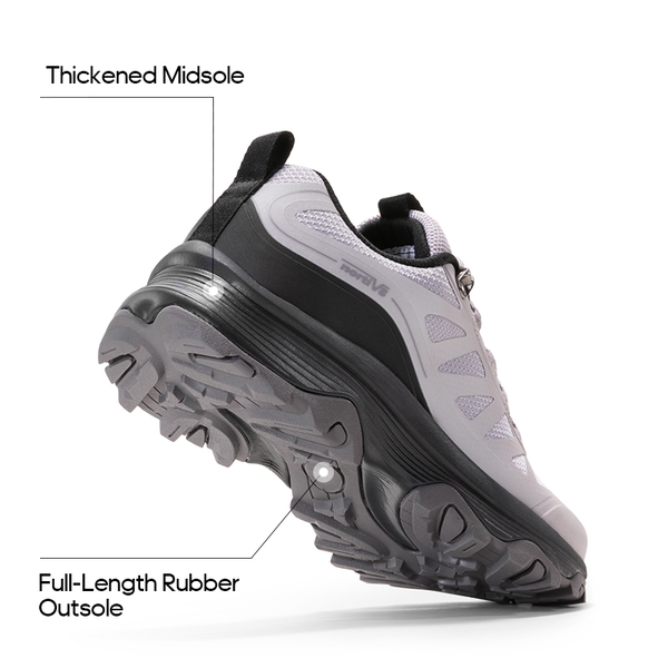 Women's Waterproof Mesh Hiking Shoes - LIGHT PURPLE - 3